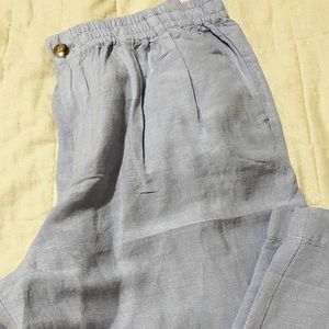 NWT💙 Madewell Blue Linen Pants 💙NWT